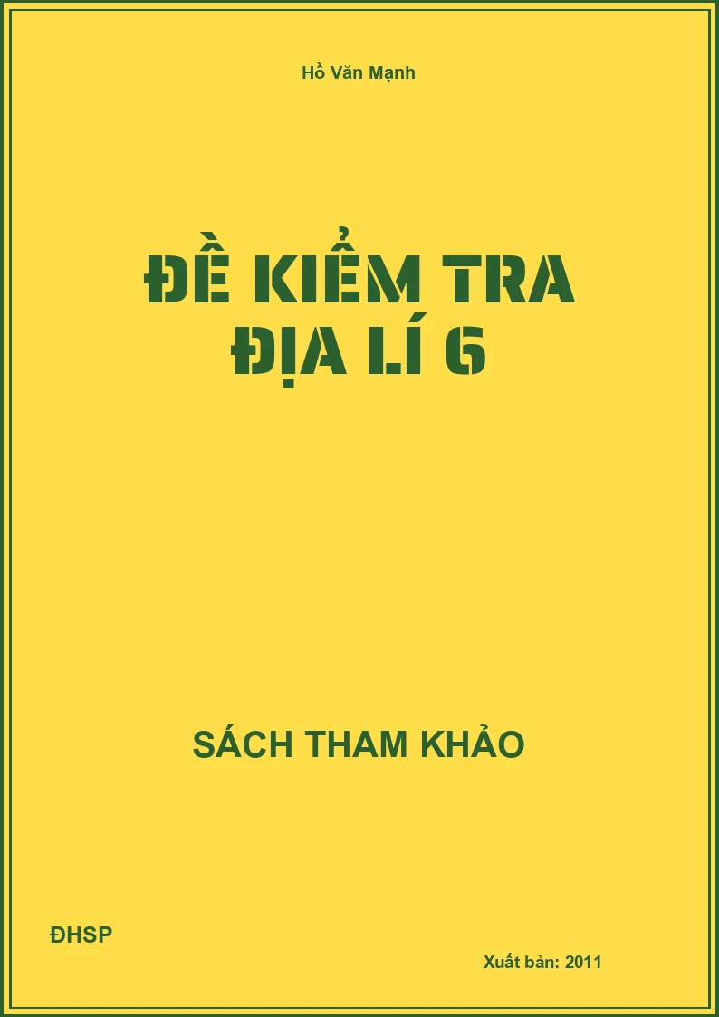 Đề kiểm tra địa lí 6