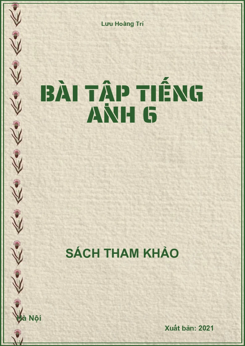 Bài tập Tiếng Anh 6