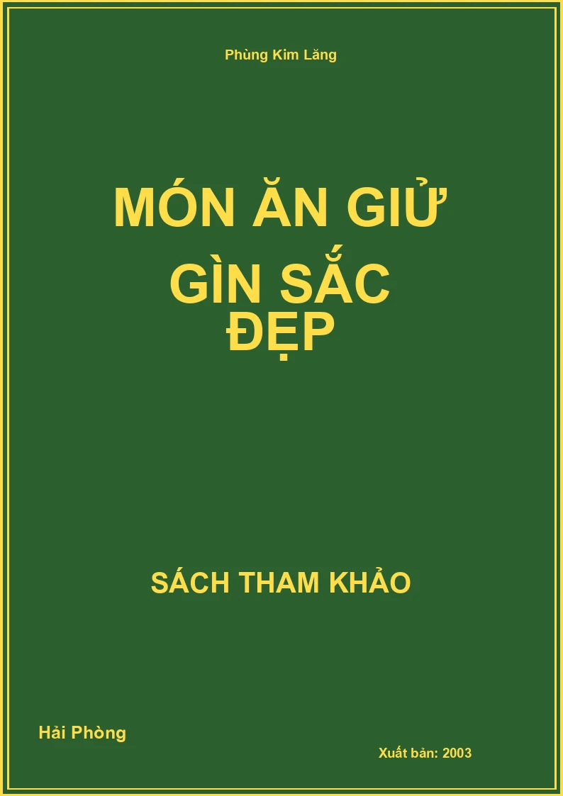 Món ăn giử gìn sắc đẹp
