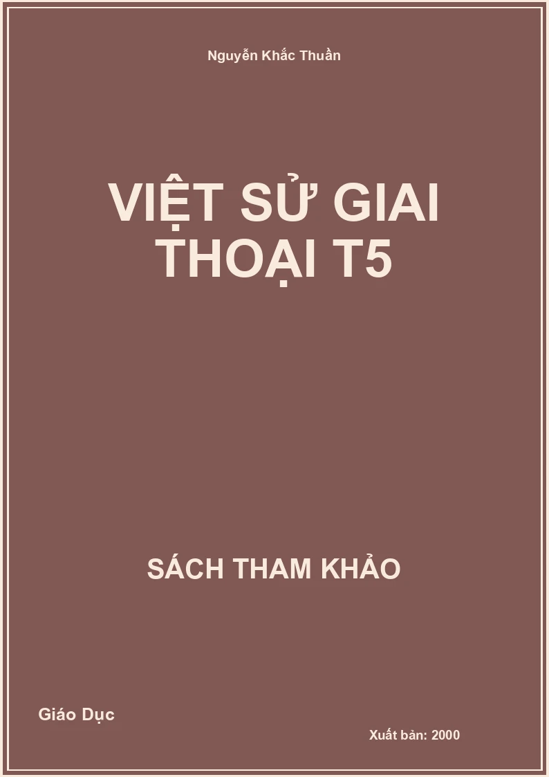 Việt sử giai thoại T5