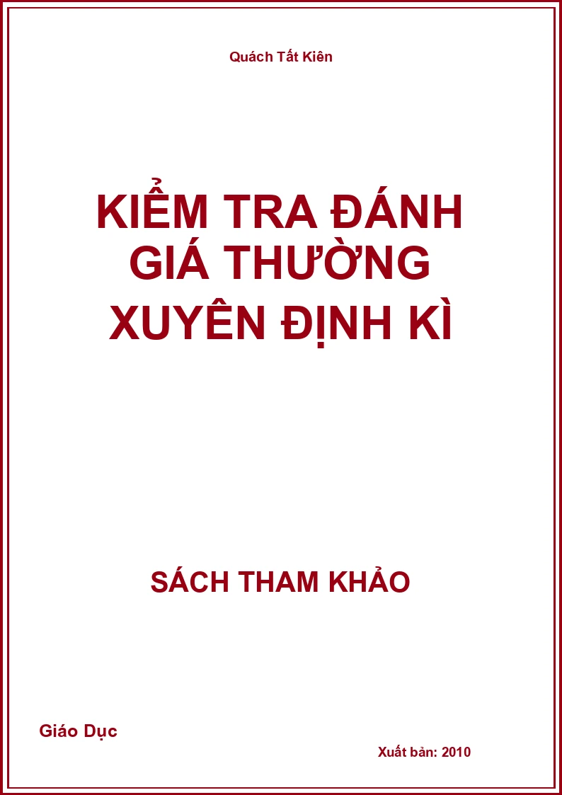 Kiểm tra đánh giá thường xuyên định kì