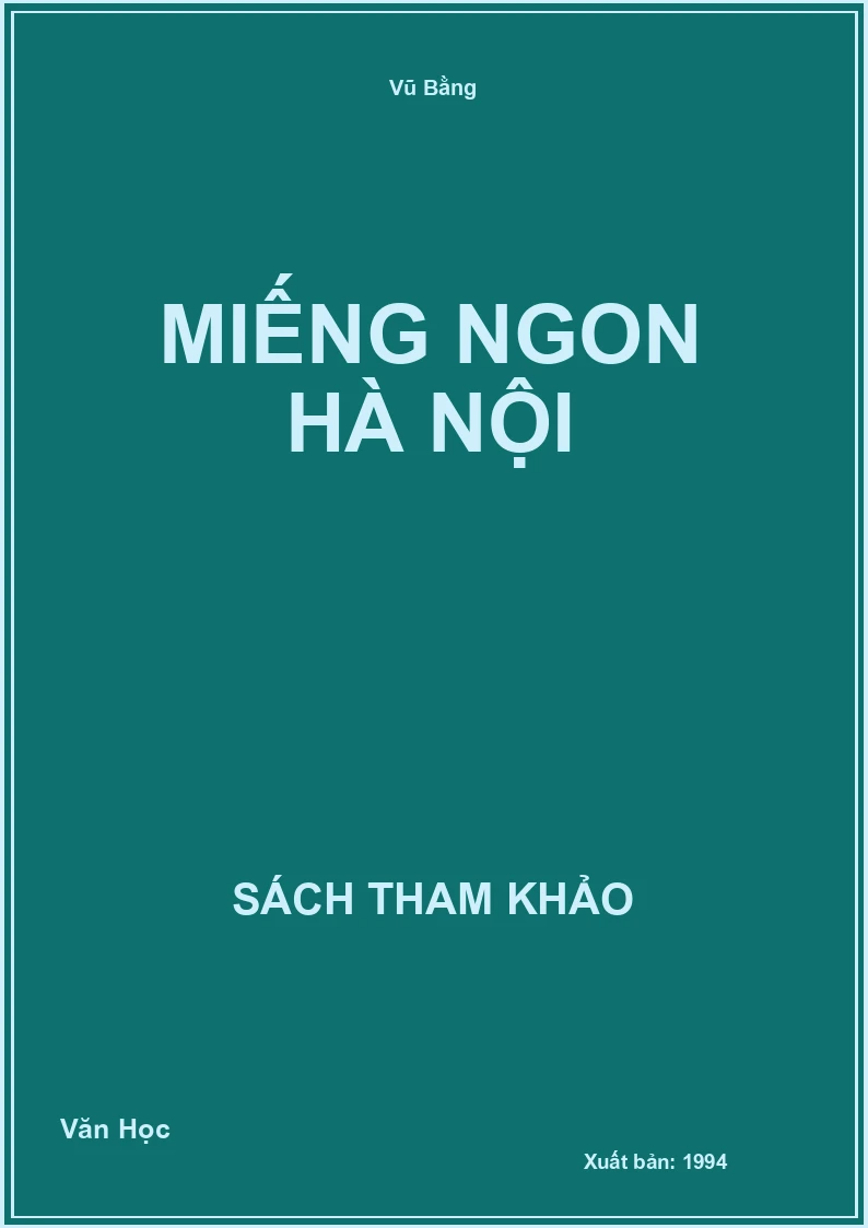 Miếng ngon Hà Nội