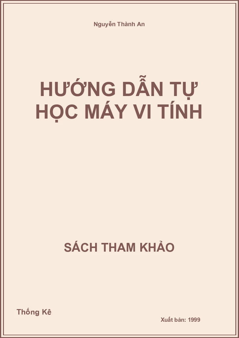 Hướng dẫn tự học máy vi tính