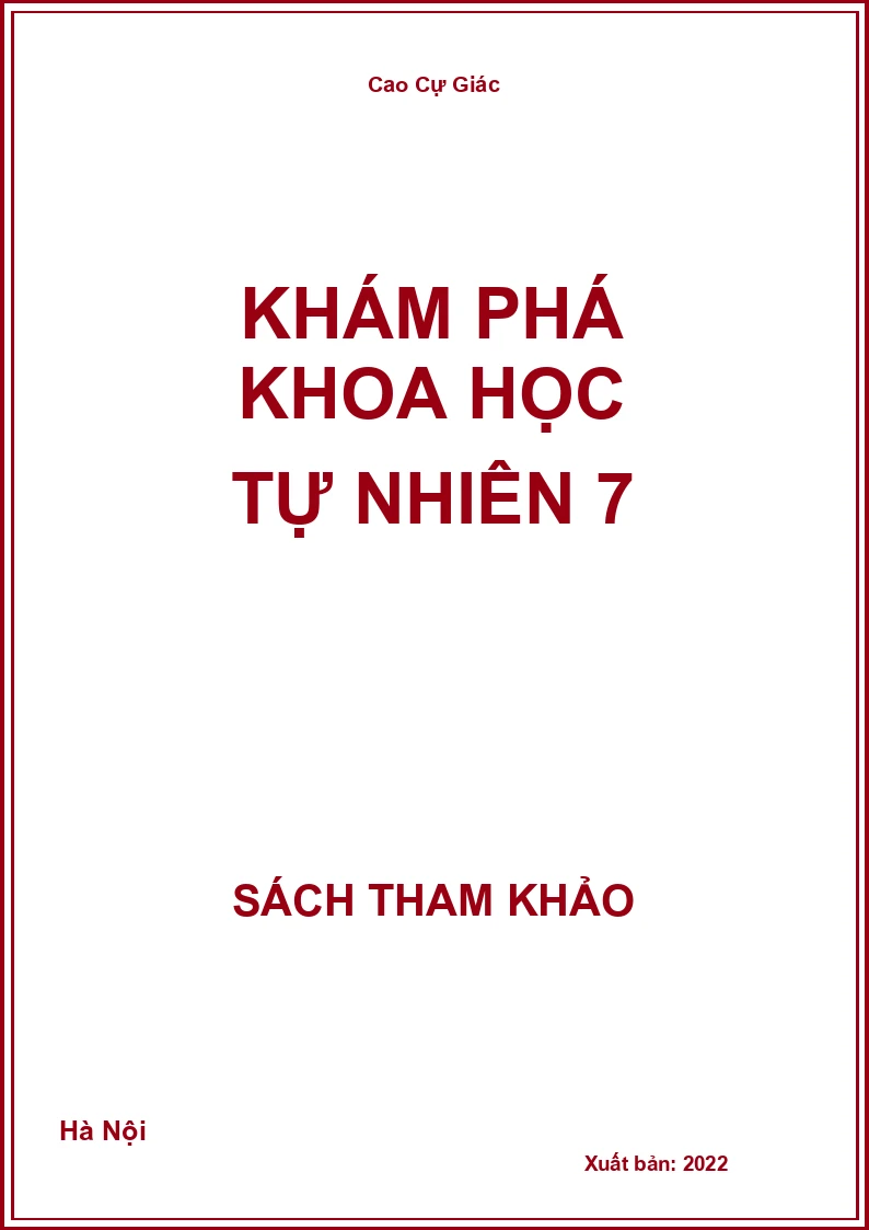 Khám phá khoa học tự nhiên 7
