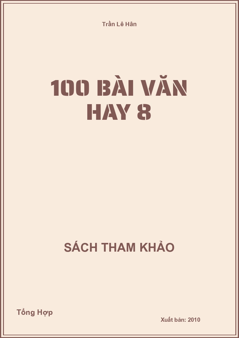 100 bài văn hay 8