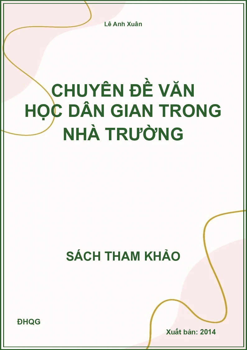 Chuyên đề Văn học dân gian trong nhà trường