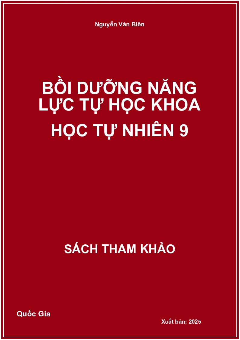 Bồi dưỡng năng lực tự học Khoa học tự nhiên 9