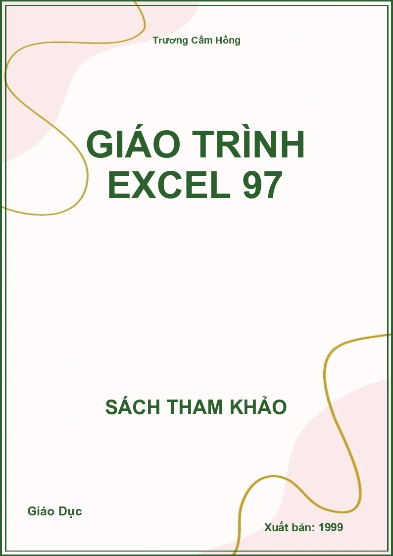 Giáo trình Excel 97