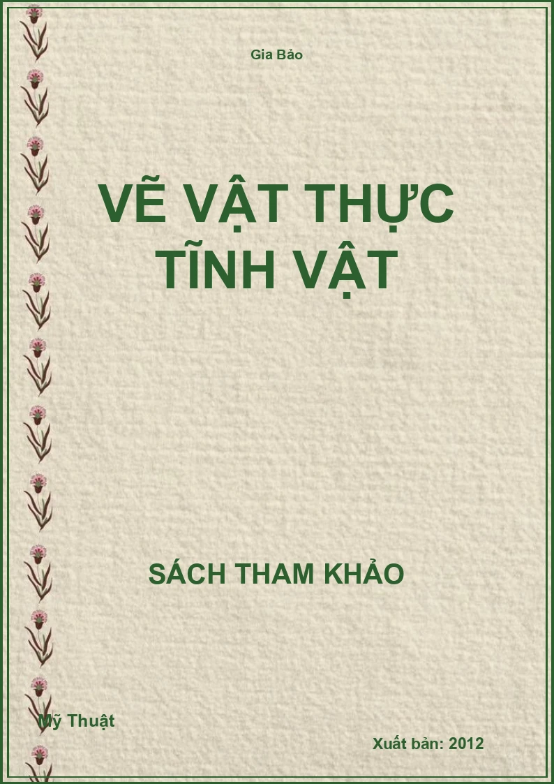 Vẽ vật thực tĩnh vật