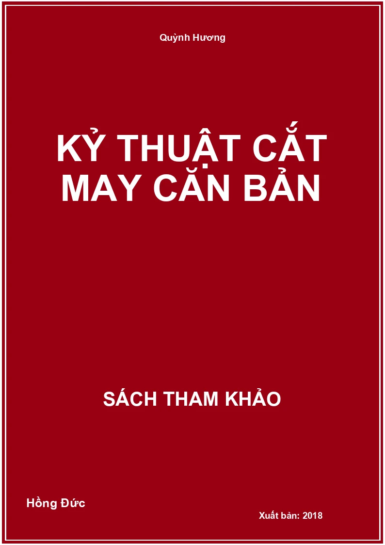 Kỷ thuật Cắt may căn bản