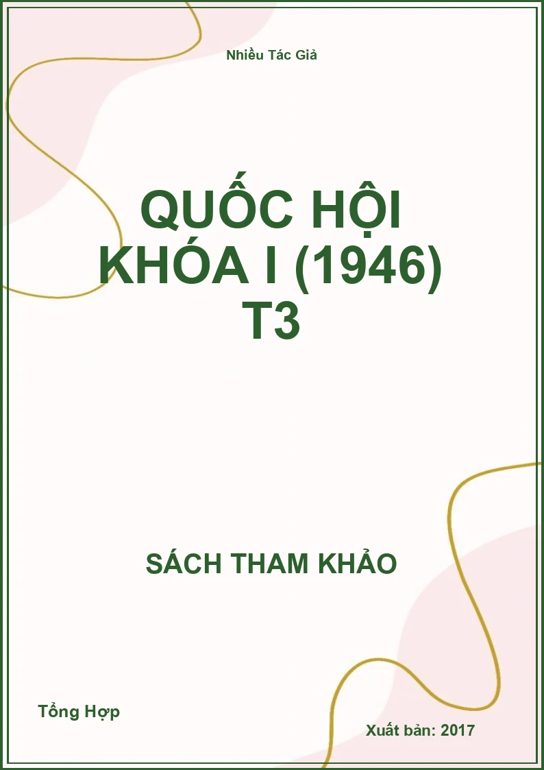 Quốc hội khóa I (1946) T3