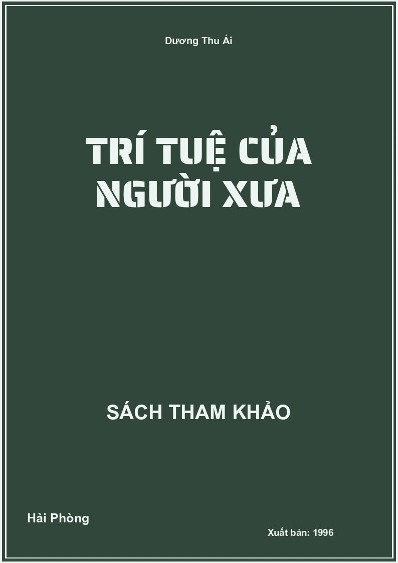 Trí tuệ của người xưa