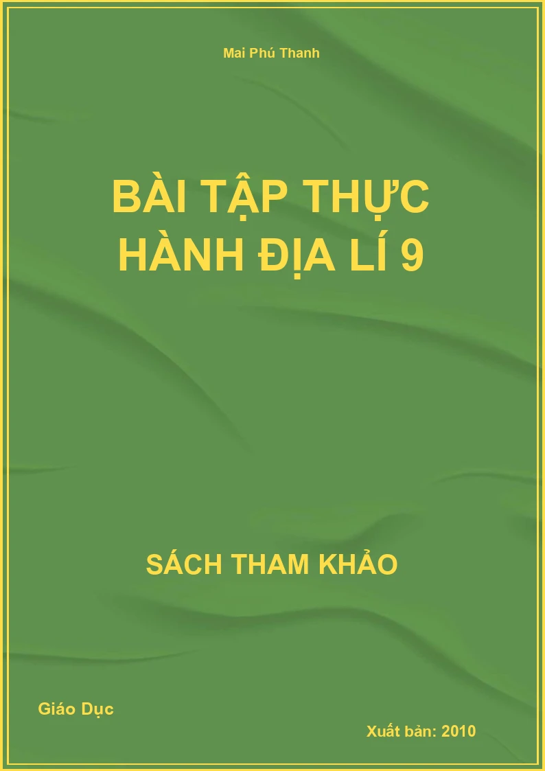 Bài tập thực hành địa lí 9