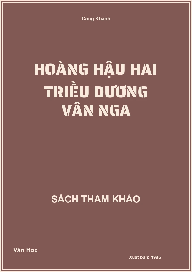 Hoàng hậu hai triều Dương Vân Nga
