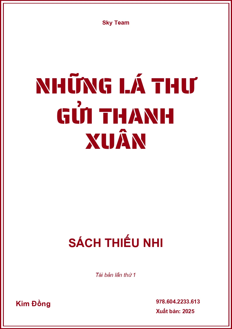 Những Lá Thư Gửi Thanh Xuân