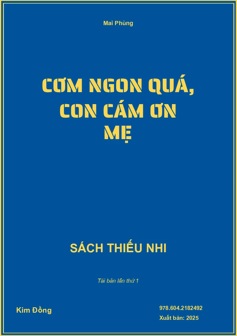 Cơm Ngon Quá, Con Cám Ơn Mẹ