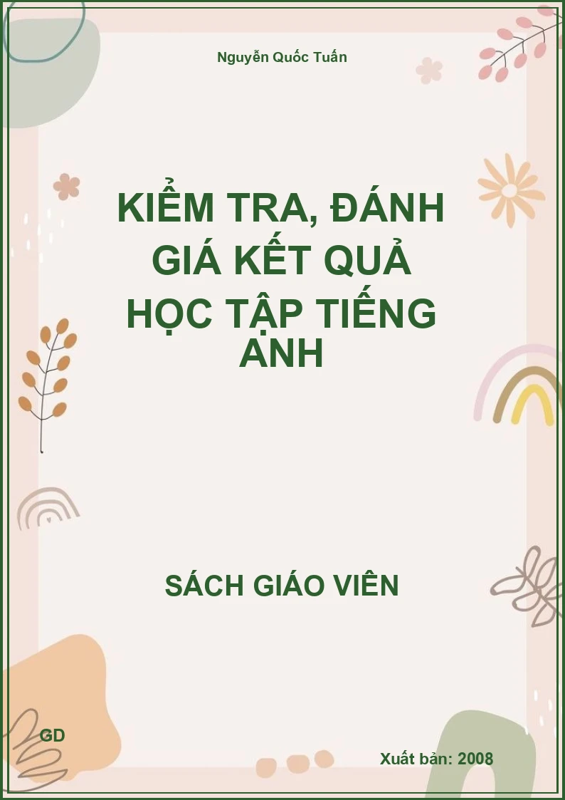 Kiểm tra, đánh giá kết quả học tập tiếng anh