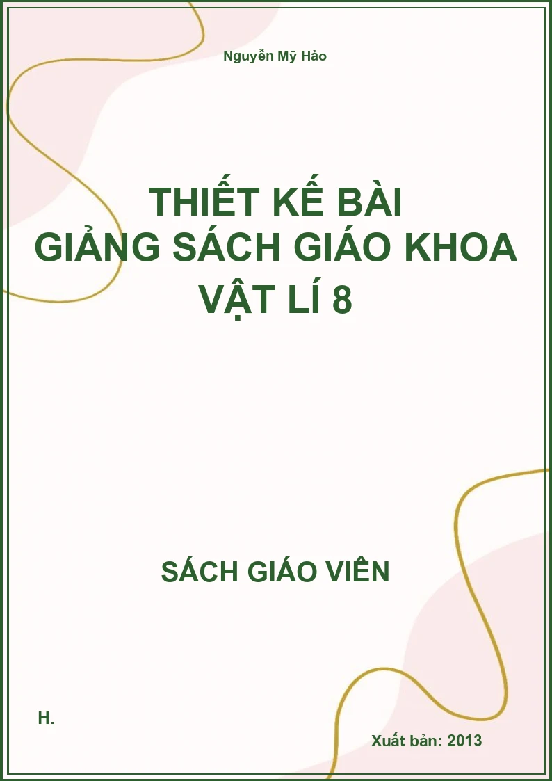 Thiết kế bài giảng Vật lí 8