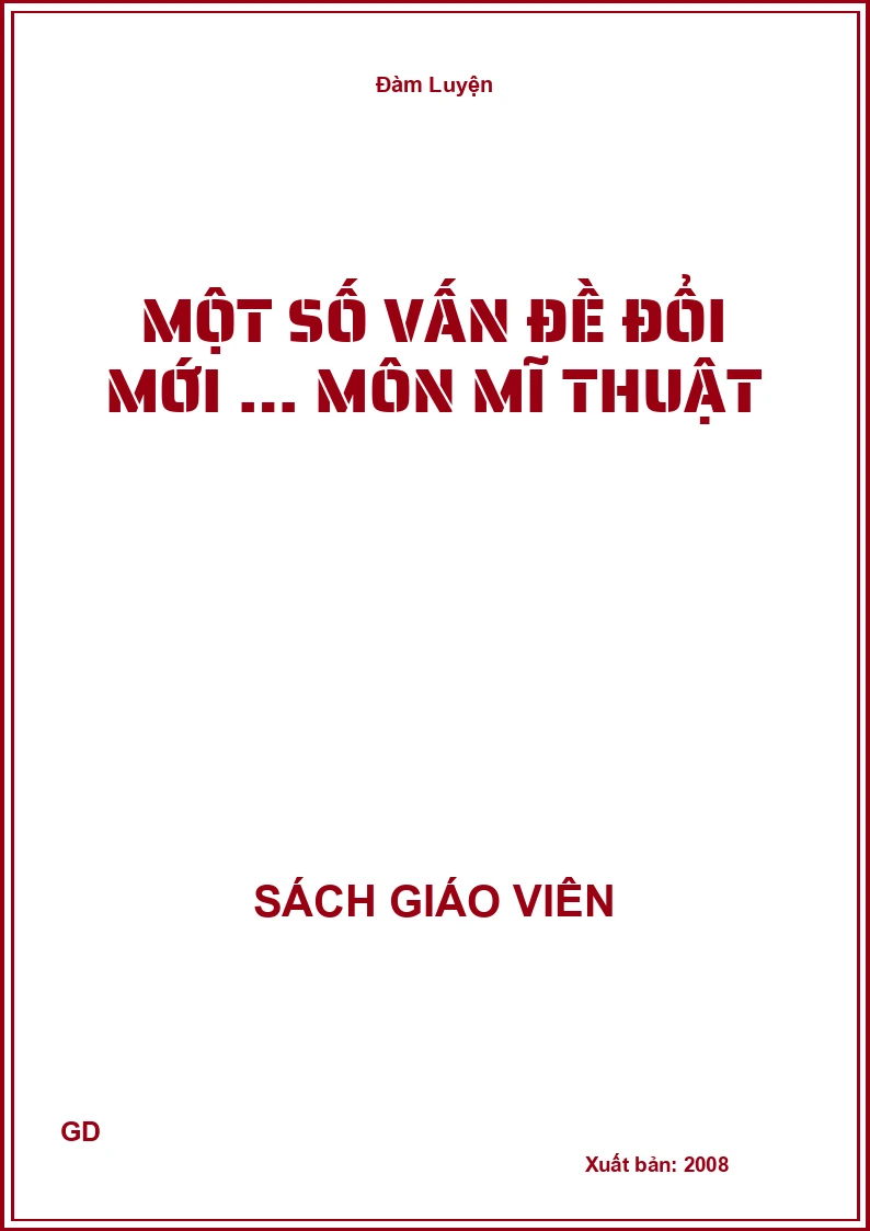 Một số vấn đề đổi mới … môn mĩ thuật