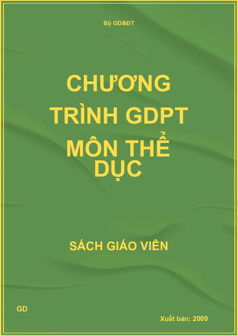 Chương trình GDPT môn thể dục