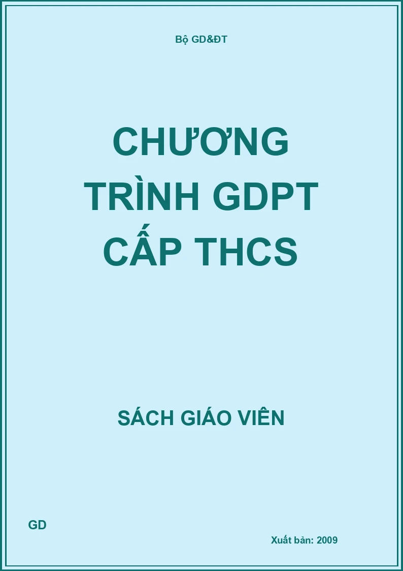 Chương trình GDPT cấp THCS