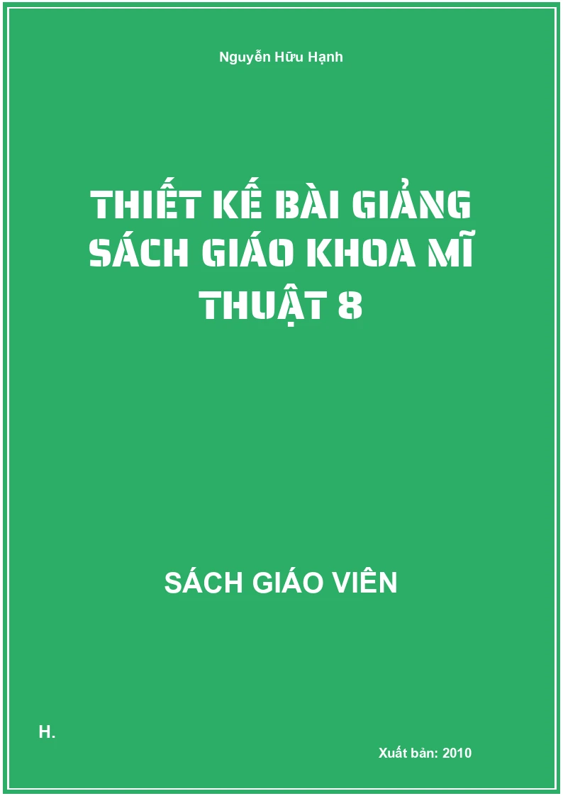 Thiết kế bài giảng Mĩ thuật 8