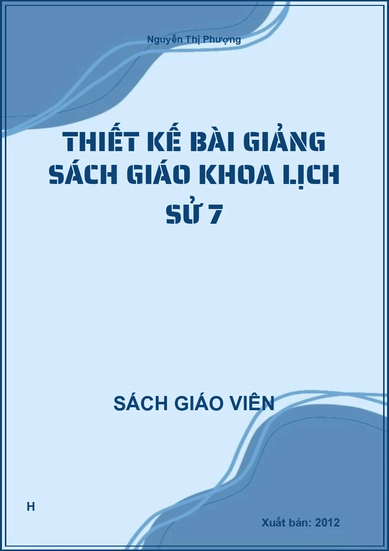Thiết kế bài giảng Lịch sử 7