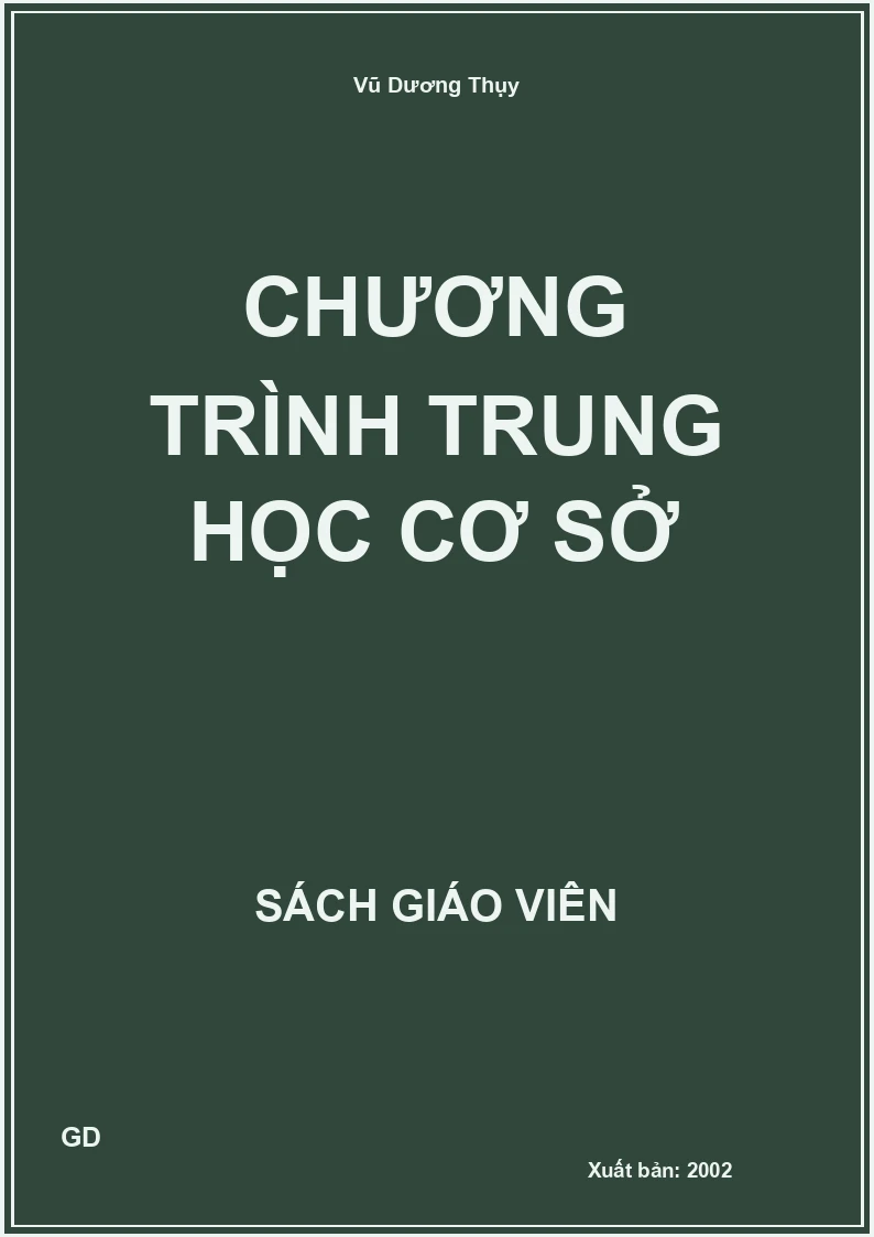 Chương trình trung học cơ sở