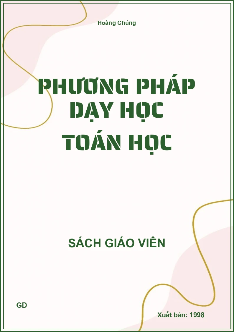 Phương pháp dạy học toán học
