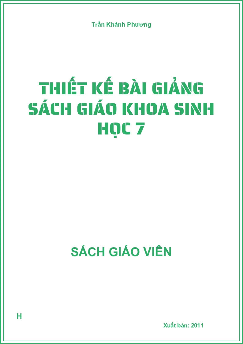 Thiết kế bài giảng Sinh Học 7