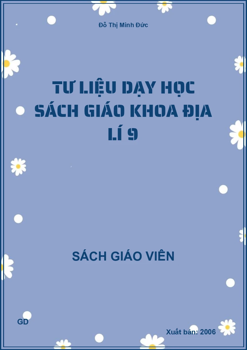 Tư liệu dạy học Sách giáo khoa Địa lí 9
