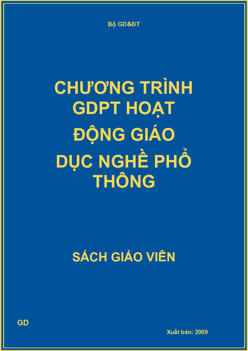 Chương trình GDPT hoạt động giáo dục nghề phổ thông