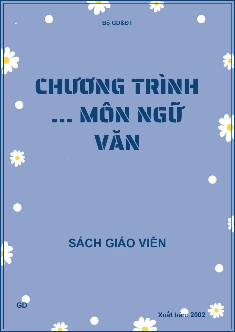 Chương Trình ... Môn Ngữ Văn