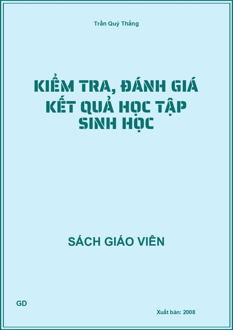 Kiểm tra, đánh giá kết quả học tập sinh học