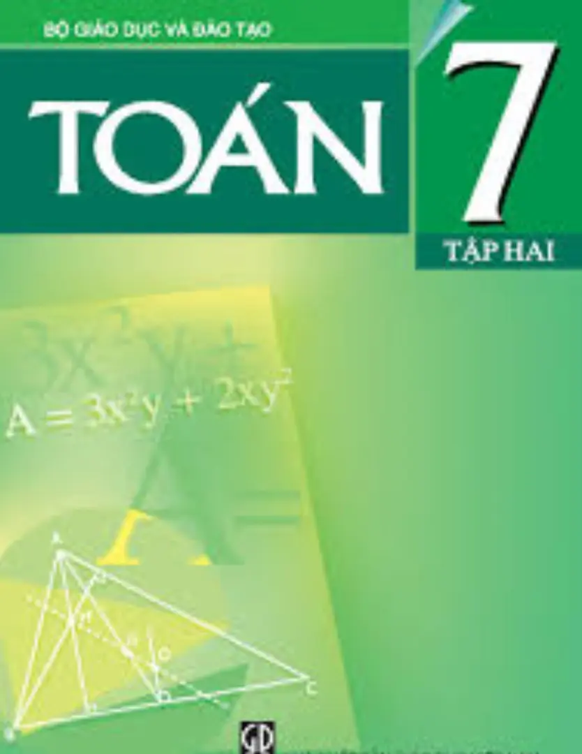 Sách giáo khoa Toán 7-Tập 2