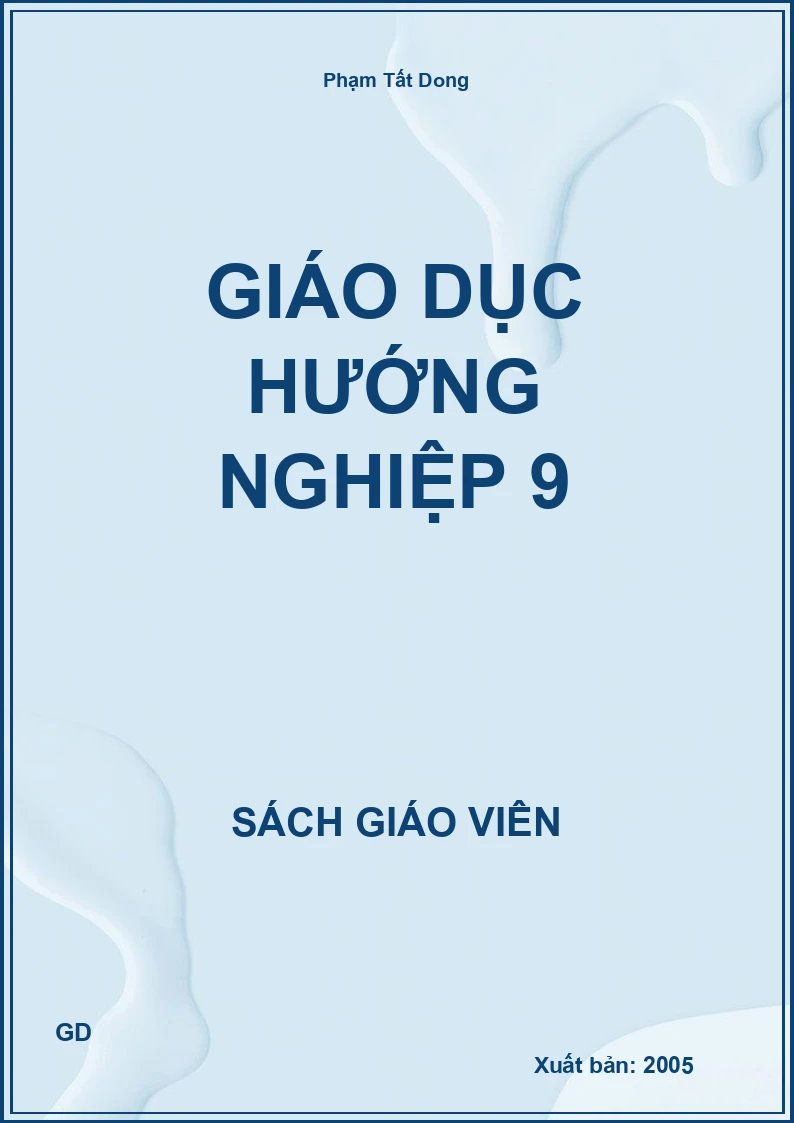 Giáo dục Hướng nghiệp 9