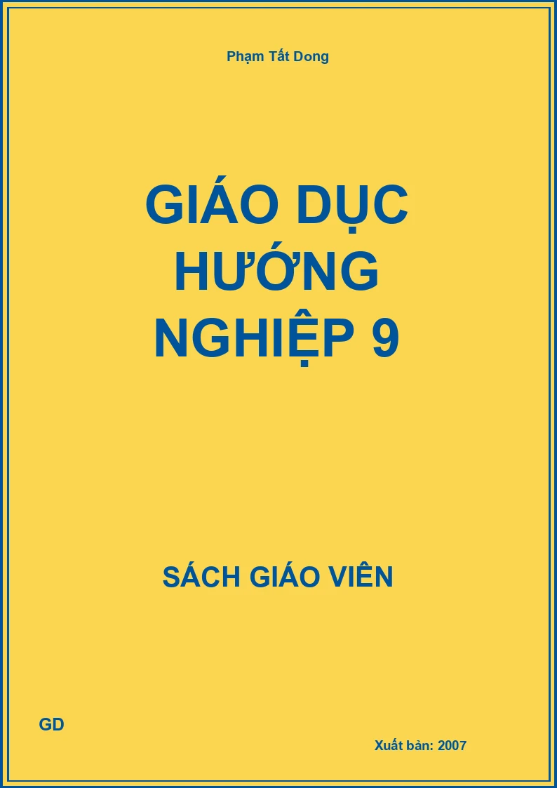 Giáo dục Hướng nghiệp 9