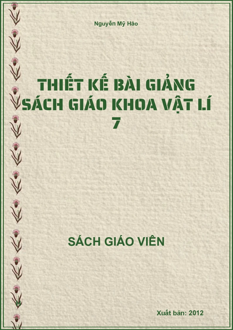 Thiết kế bài giảng Vật Lí 7