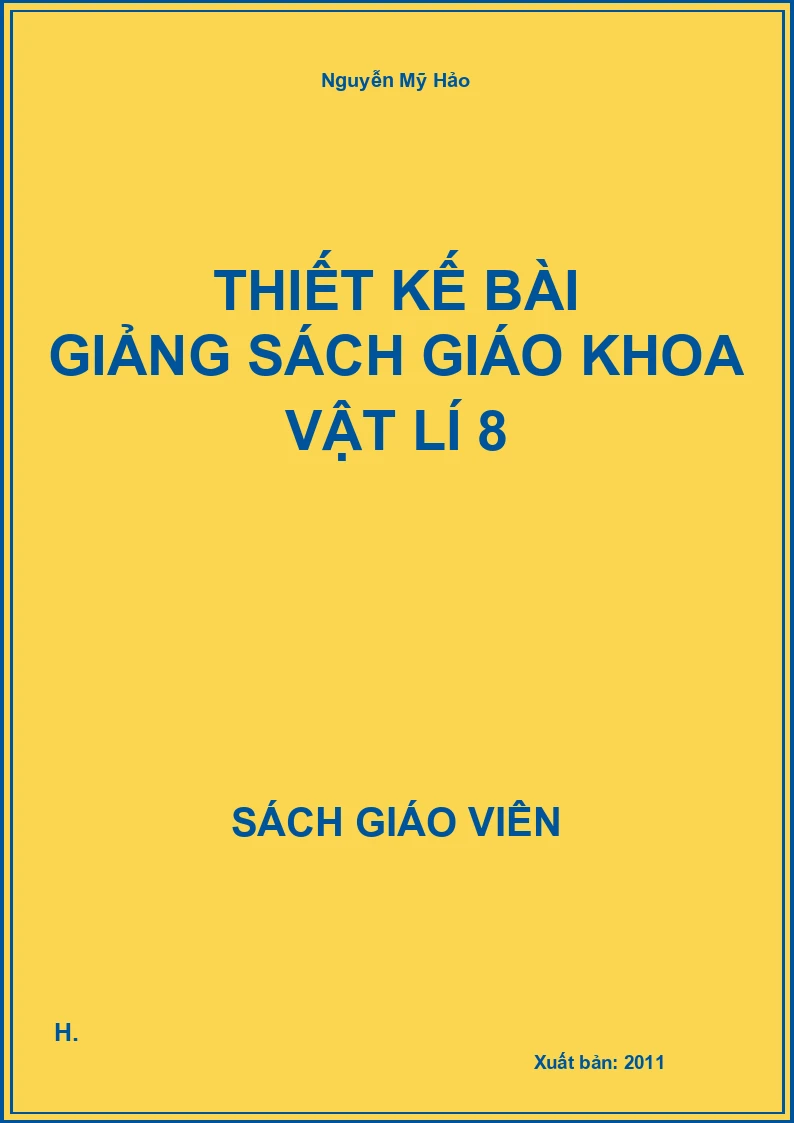 Thiết kế bài giảng Vật lí 8
