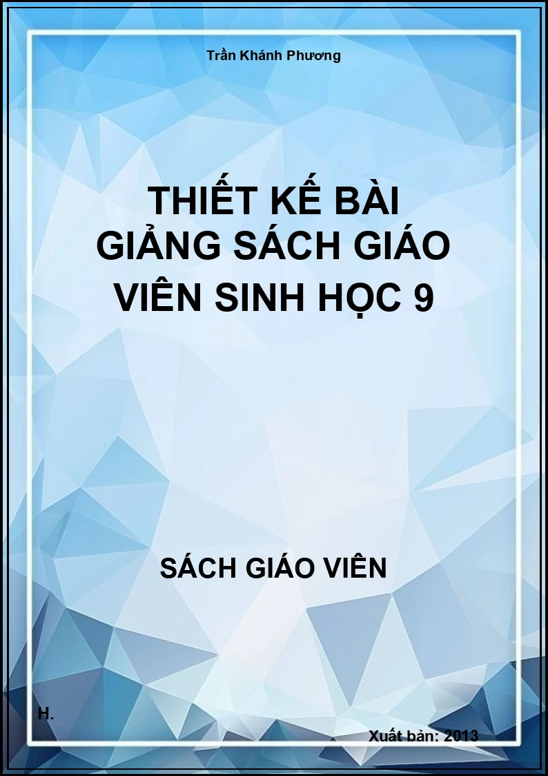 Thiết kế bài giảng Sinh học 9