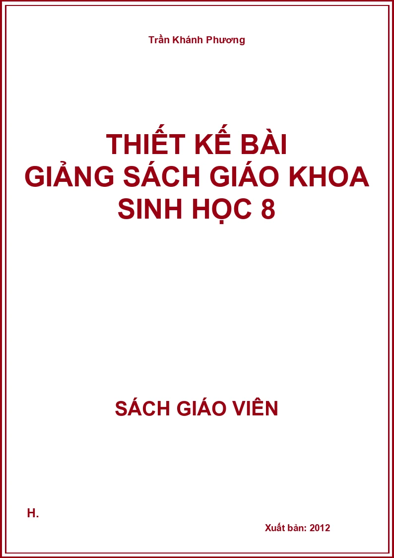 Thiết kế bài giảng Sinh học 8