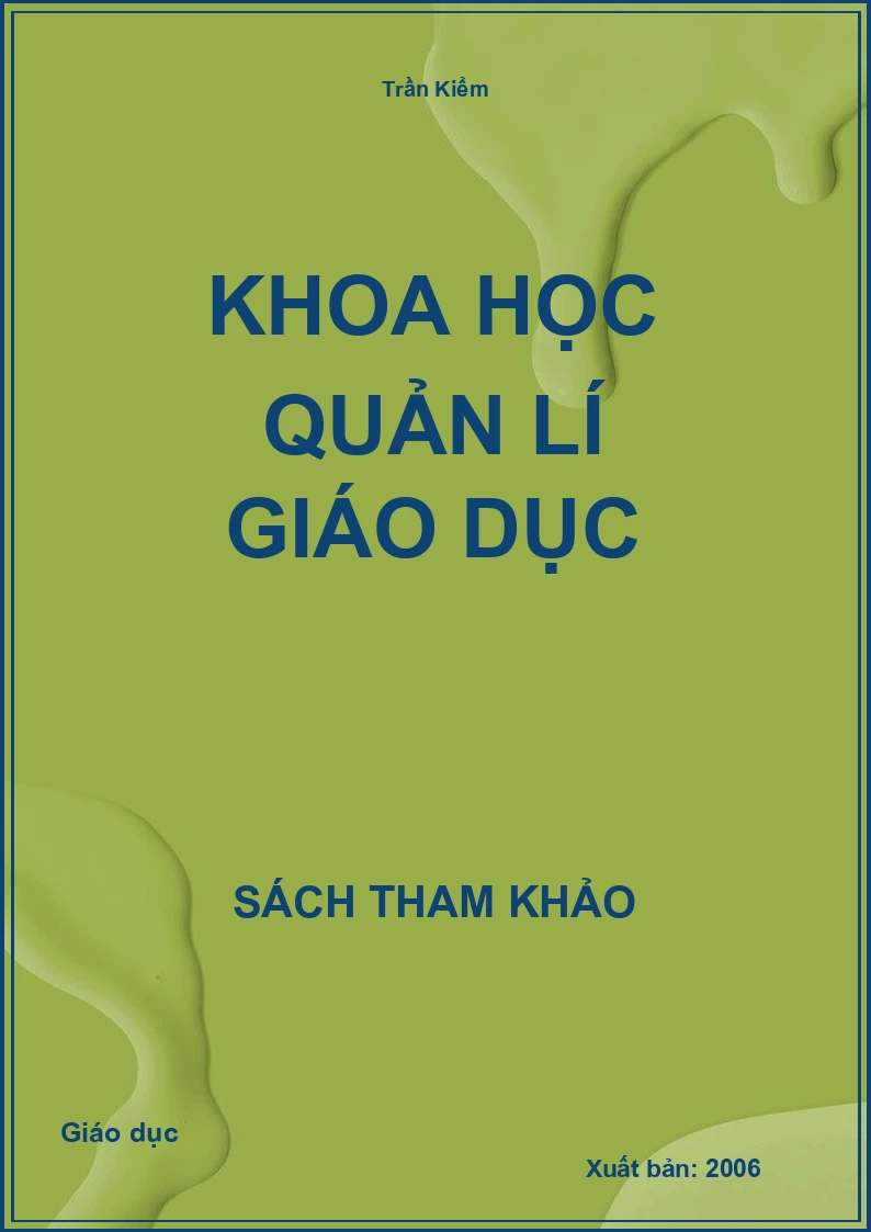 Khoa Học Quản Lí Giáo Dục