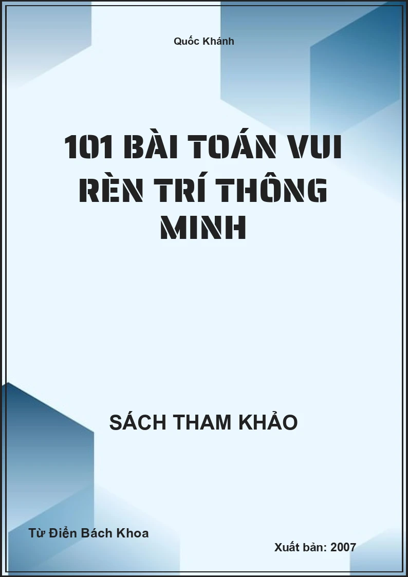 101 bài toán vui rèn trí thông minh