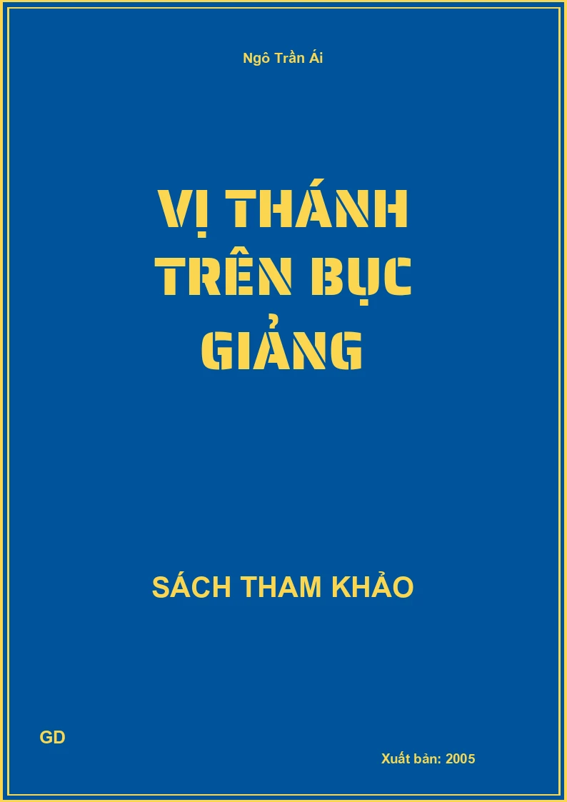 Vị Thánh Trên Bục Giảng