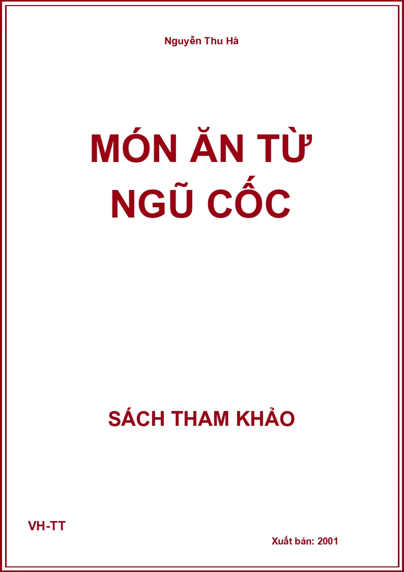 Món Ăn Từ Ngũ Cốc
