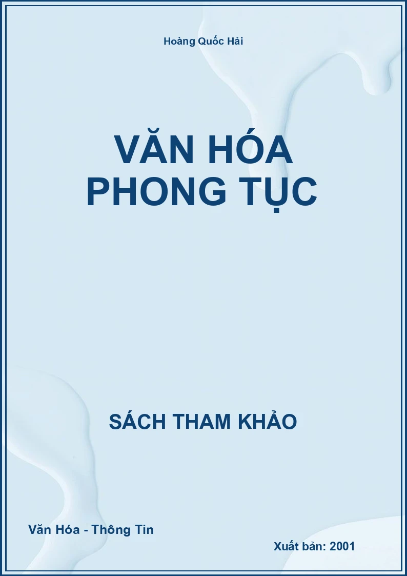 Văn Hóa Phong Tục