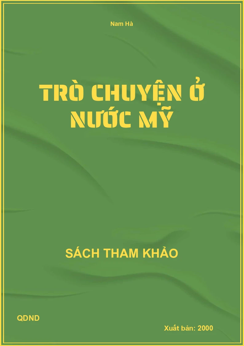 Trò chuyện ở nước Mỹ