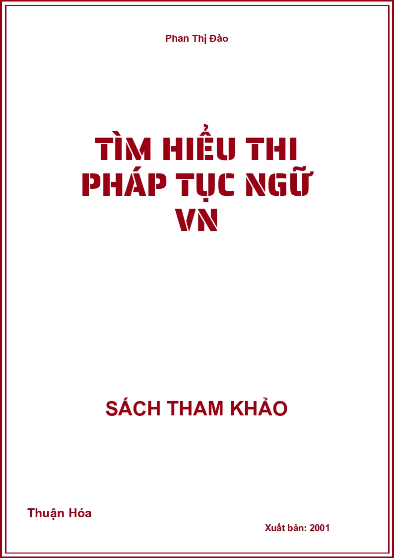 Tìm Hiểu Thi Pháp Tục Ngữ VN