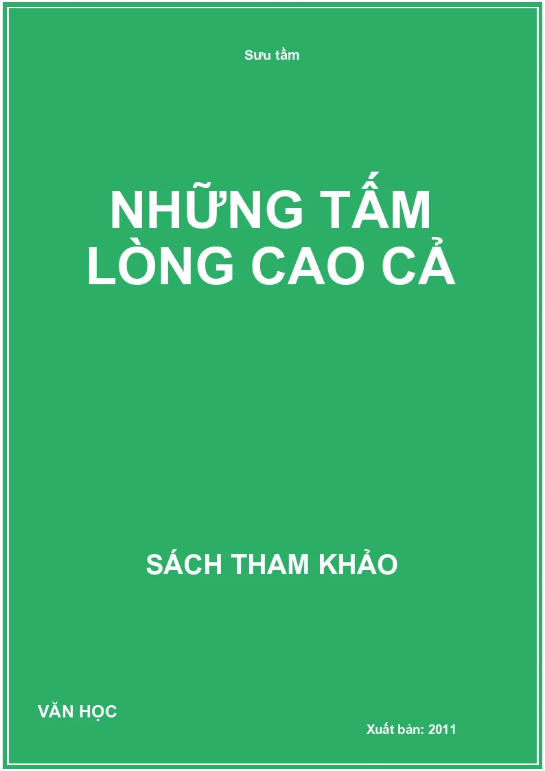 Những Tấm Lòng Cao Cả