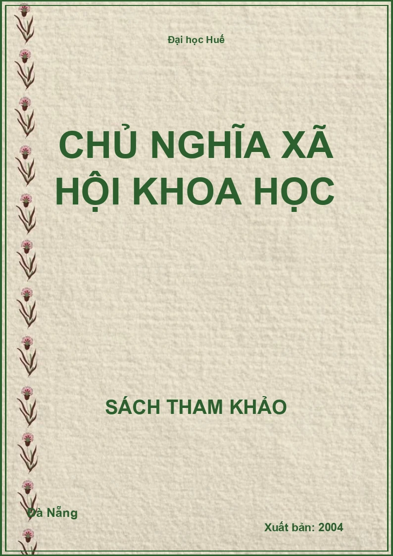 Chủ nghĩa Xã hội khoa học